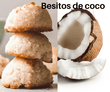 Besitos de Coco 6pz (tiene una textura de soft cookie por dentro)